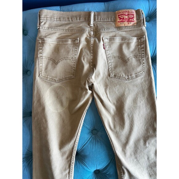 Levi’s 513 Men’s Brown/Tan Khaki Colored Jeans 31 x 30 - Picture 6 of 11